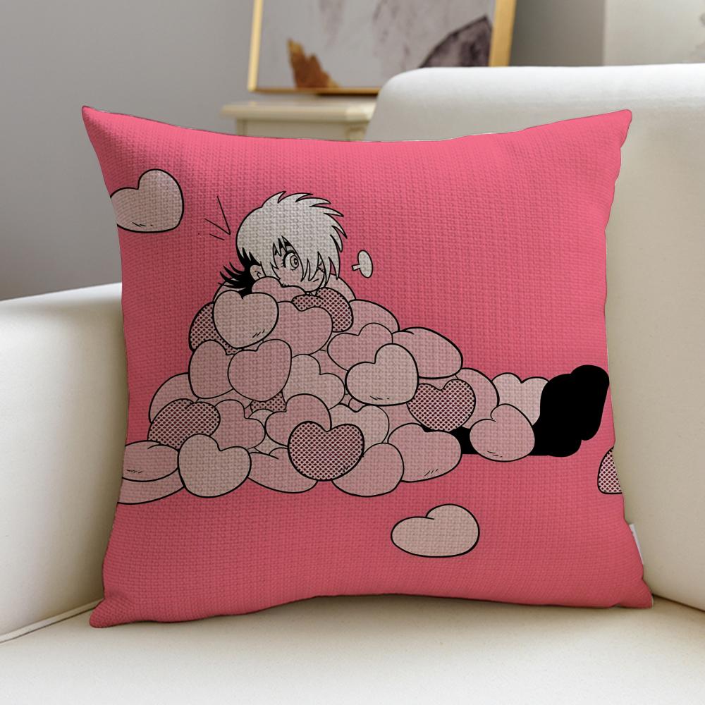 

Classic BBlack JackS Cushion Cover Breathable and skinfriendly linen pillowcase square removable and washable cushion 30X30cm