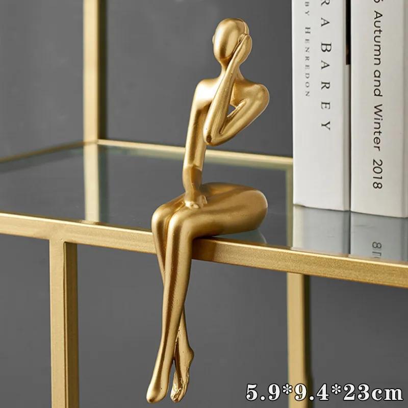 Light Luxury Art Abstract Character Decoration Bookshelf Decoration Office Bookshelf Wine Cabinet Decoration Housewarming Gift Cabinet Decoration