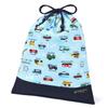 COLORFUL CANDY STYLE Large Drawstring Gym Clothes Bag Name Handles with Full Throttle Working Vehicle Set of Cool Gym Clothes Gym Clothes Change of