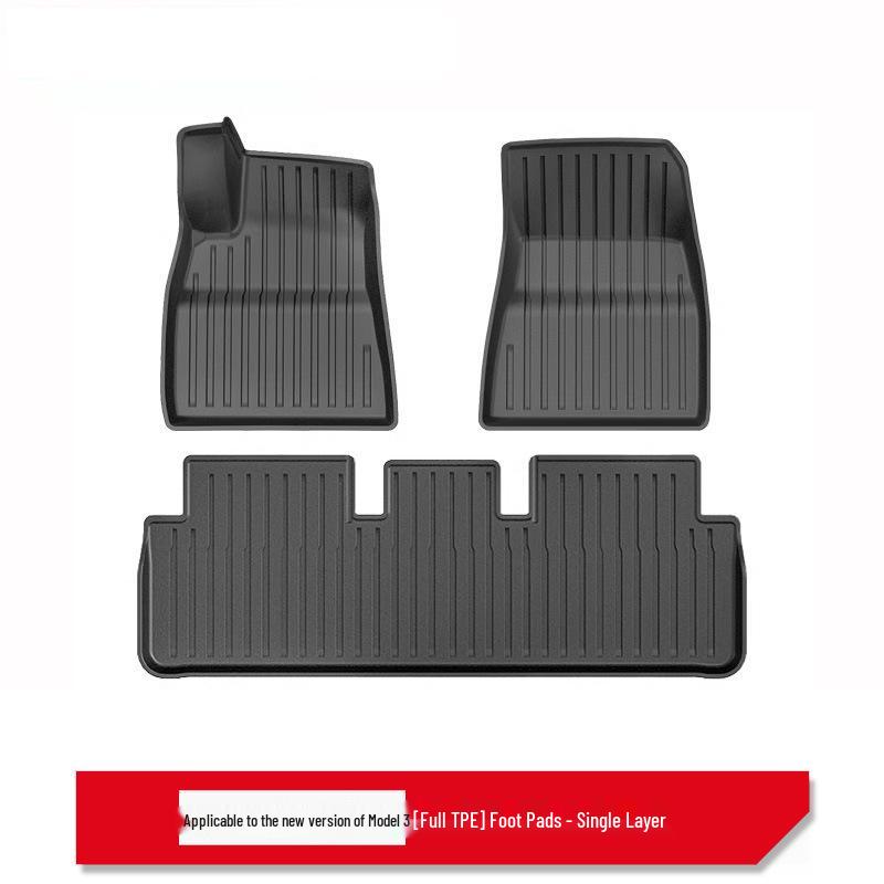 Tesla Model 3/Y TPE Floor Mats: Full-Coverage Driver s Side Carpet