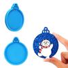 Christmas Ornaments Mold Mutifunctional Blank Round Silicone Molds Versatile Resin Accessory Mould for DIY Enthusiasts