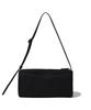 Covernat Woman Clover Heart Square Shoulder Bag Black