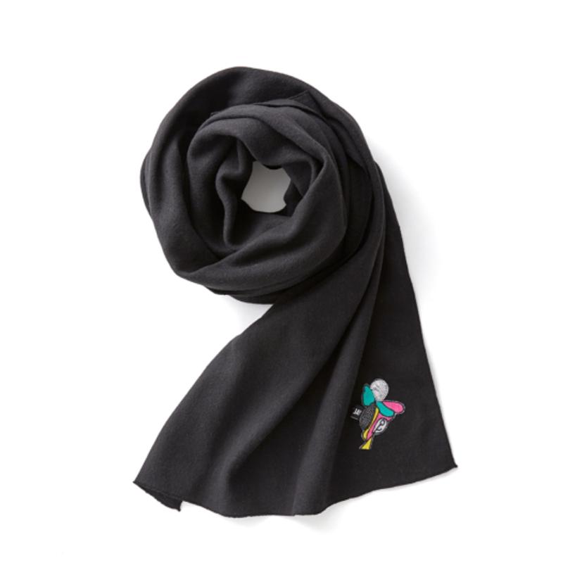 

WHY JAY Soft hug muffler_black BLACK FREE