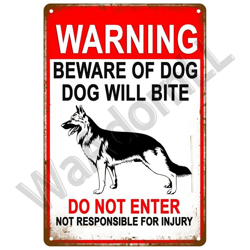 Retro Caution Metal Sign for Bar Pub Garage  Vintage Russian Warning Decor for Home Walls