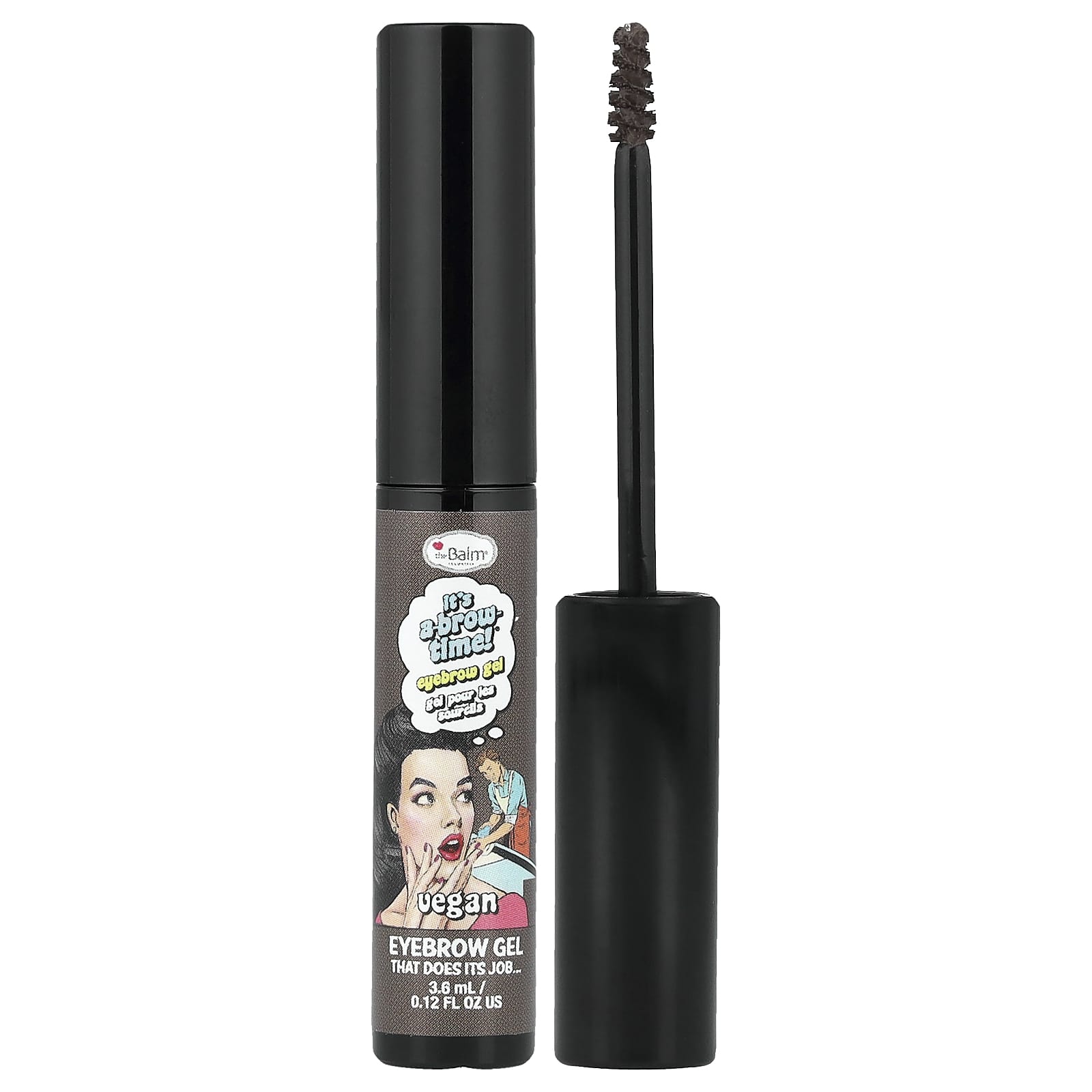 

theBalm Cosmetics, It s A-BrowTime!® Eyebrow Gel, Dark Brown, 3.6 ml (0.12 fl oz)