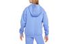 Nike Jacket Kids' Apparel, Solid Color Hooded Fleece Lined Loose Fit Casual Polar Blue Kids' FD2931-450