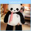 Panda Plush Scarf Toy Cartoon Stuffed Doll Decoration Kids Gift Cushion Back