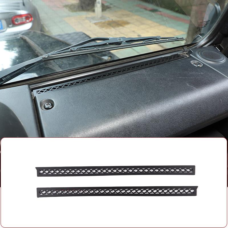 For Land Rover Defender 90 110 2004-2018 Aluminum alloy Car Dashboard Air Outlet Anti-blocking Mesh Cover Car Accessories XS5