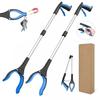 Garbage Picker Leaves Trash Pick Up Tool Foldable Gripper Extender Hand Tool Long Arm Clamp Trash Grabber Litter Reachers Picker