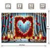 1 romantischer Rosen-Herz-Hintergrund, vielseitige Event- und Filmdekoration