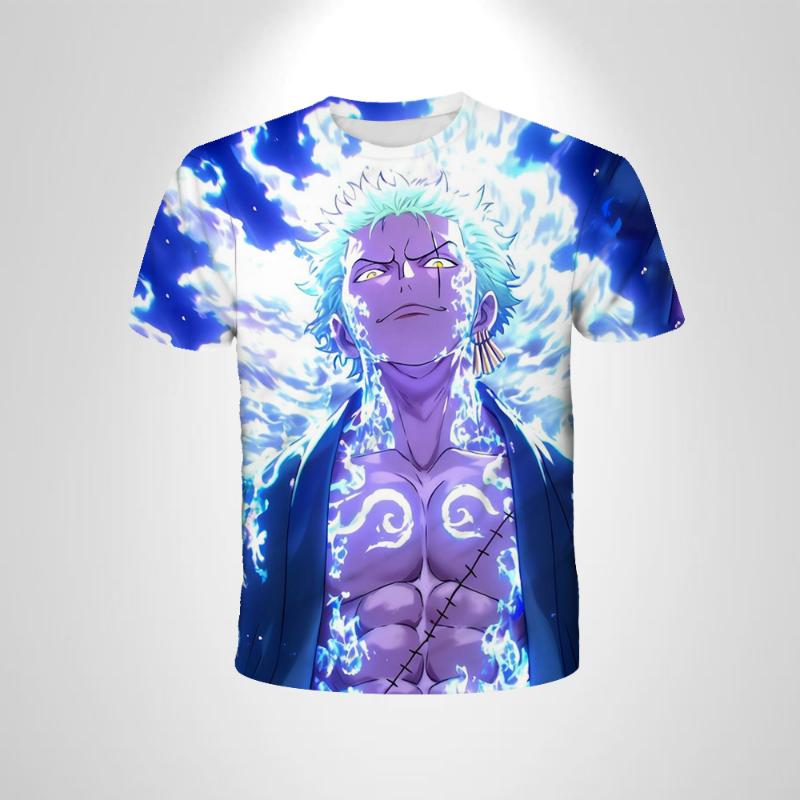 Wendy4 Jongens Eendelig T-shirt Anime Jongen Losse T-shirts heren Tops cool Kleding Zomer Mode Heren Korte Mouw Casual T-shirts 100
