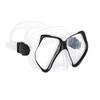 Snorkel Mask Swimming Goggles Diving Training Skirt Tube Silicone Temp Glass Lens Anti-Leak Anti-Fog Wide View Adjustable Strap