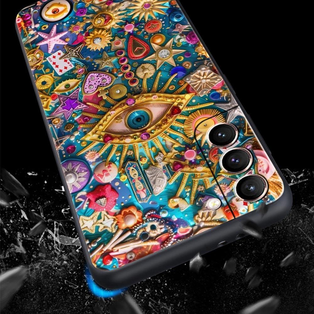 Fashion Eyelashes Eyes Phone Case for Samsung Galaxy S26 S25 S24 S23 S22 S20 S21 FE Ultra S25 Edge Plus 5G Soft TPU Cover Capas