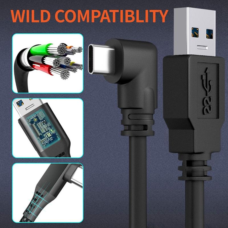 USB or Type-C To USB C Cable Data Transfer Cord Line for VR Headset and Gaming PC for Oculus Quest 2