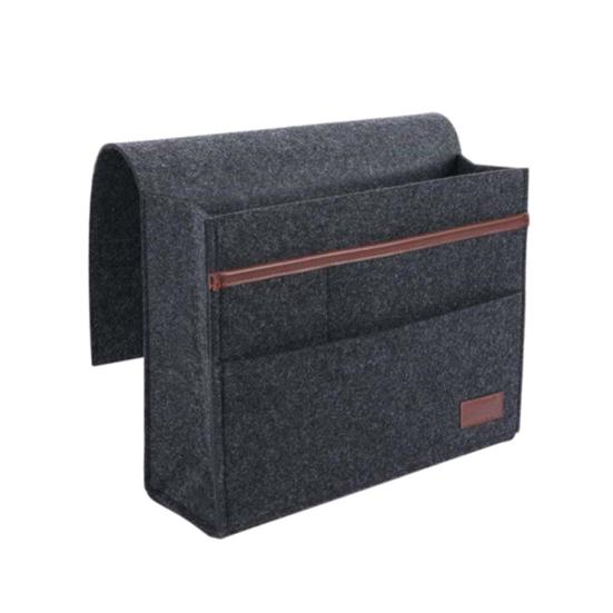 

Прикроватный органайзер с несколькими карманами для телефона, планшета, книги, журнала, сумка для хранения, подвесной органайзер темно-серого