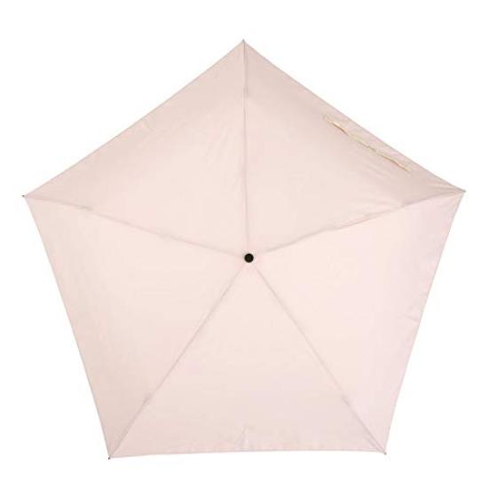Ogawa Converse Folding Umbrella for Men and Manual Safety Logo 20130 Women, Ultra-Lightweight, 90g, Slim, 5-Rib, 50cm, Water-Repellent, Pink, Opening,