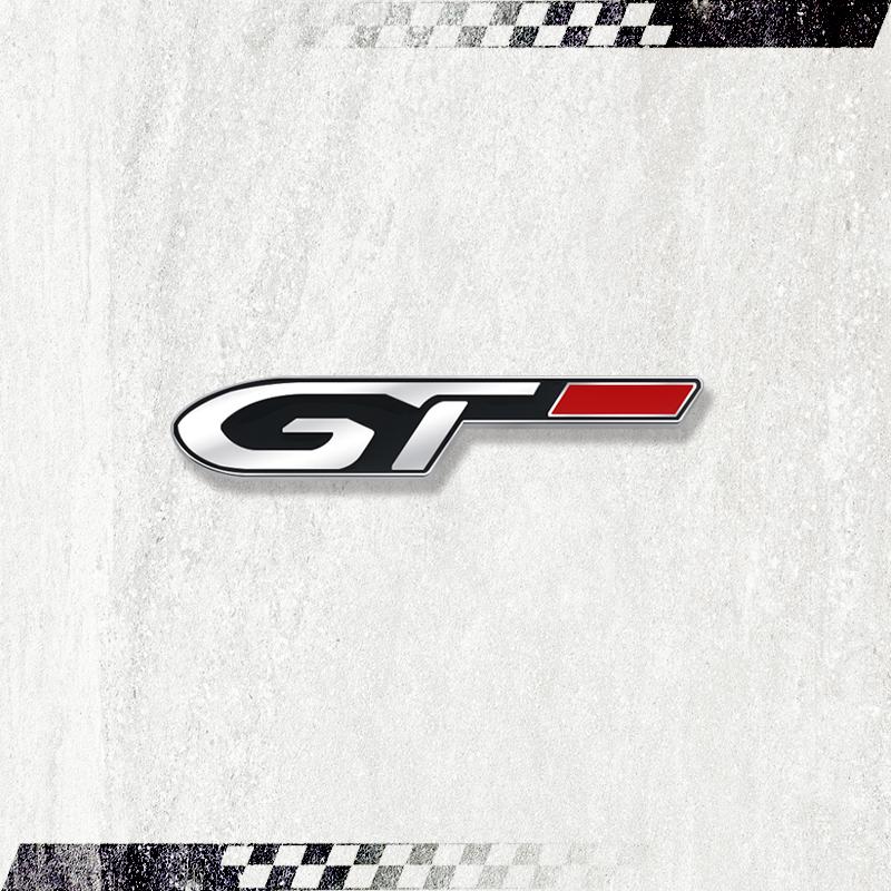 GT Kovový znak Samolepka znaku na volant auta Decal pro Peugeot 5008 2008 3008 206 308 207 406 407 408 307 208 301