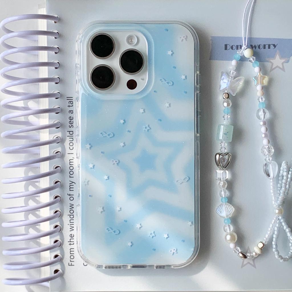 New Trendy Brand Mobile Phone Case for IPhone15 Double Layer IMD/17/15ProMax Series Lanyard Two-color