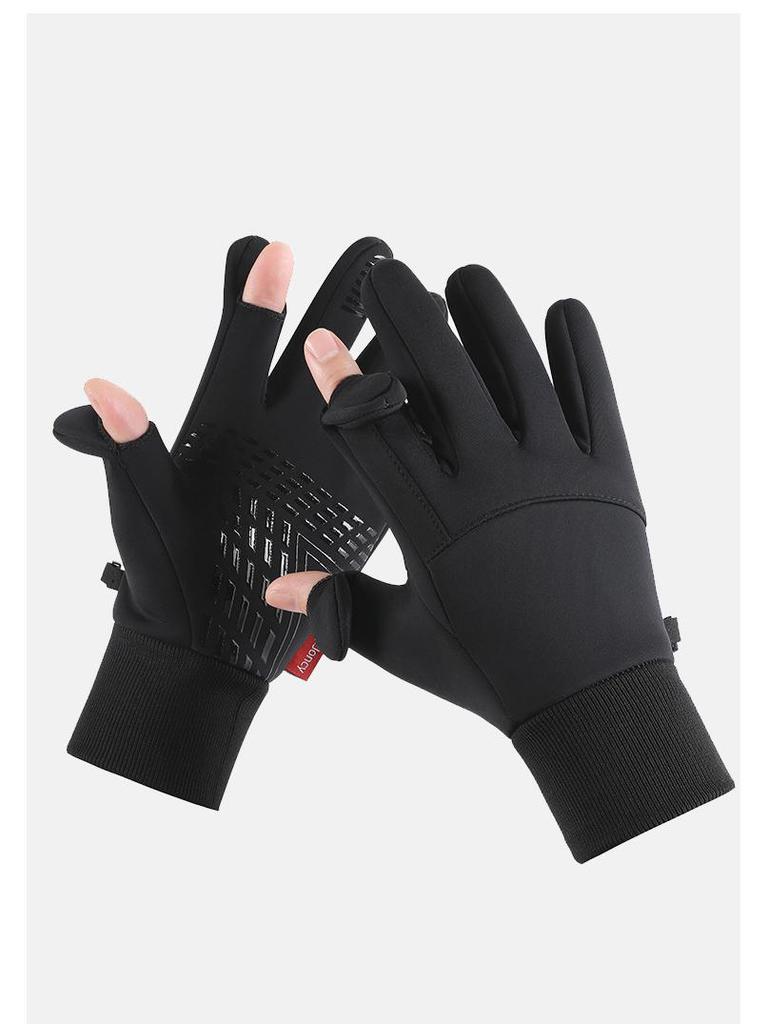 Unisex Windproof Touchscreen Cycling Gloves - Warm, Non-slip, Water-Repellent for Autumn/Winter