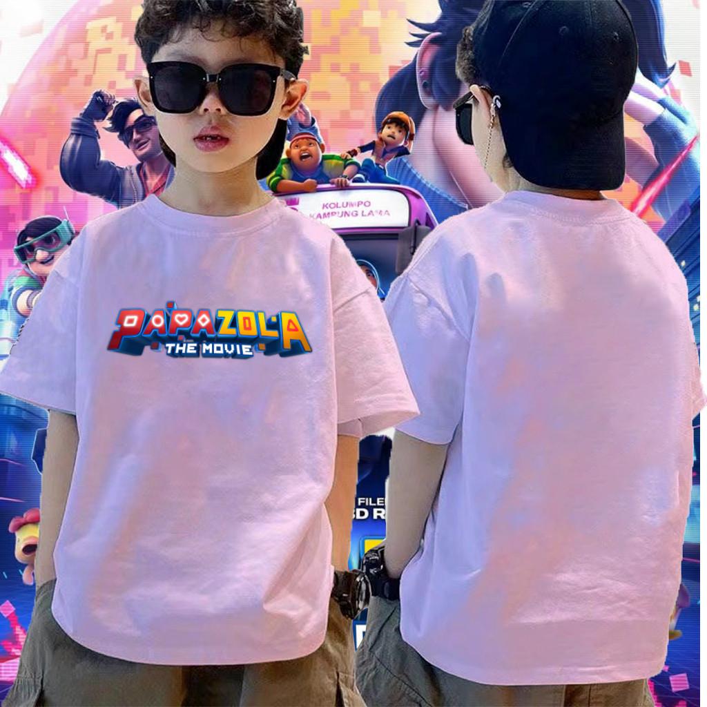 Kids T-shirt Round Neck Short Sleeve T-shirt Cartoon Print Kids T-shirt