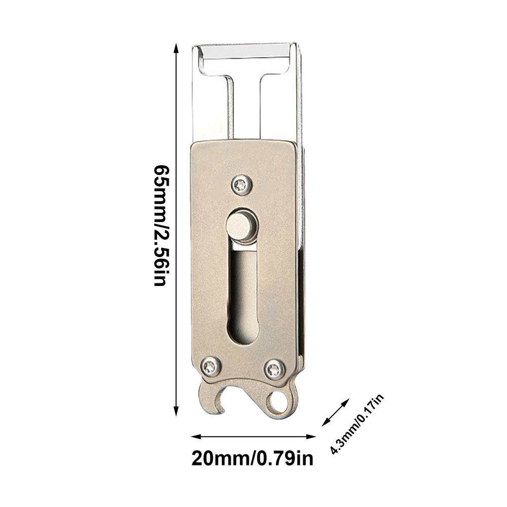 Keychain Bottle Opener For Men Titanium Alloy Bottle Opener Multifunctional Pocket Multi Tool Keychain Accessory Kitchen Tool