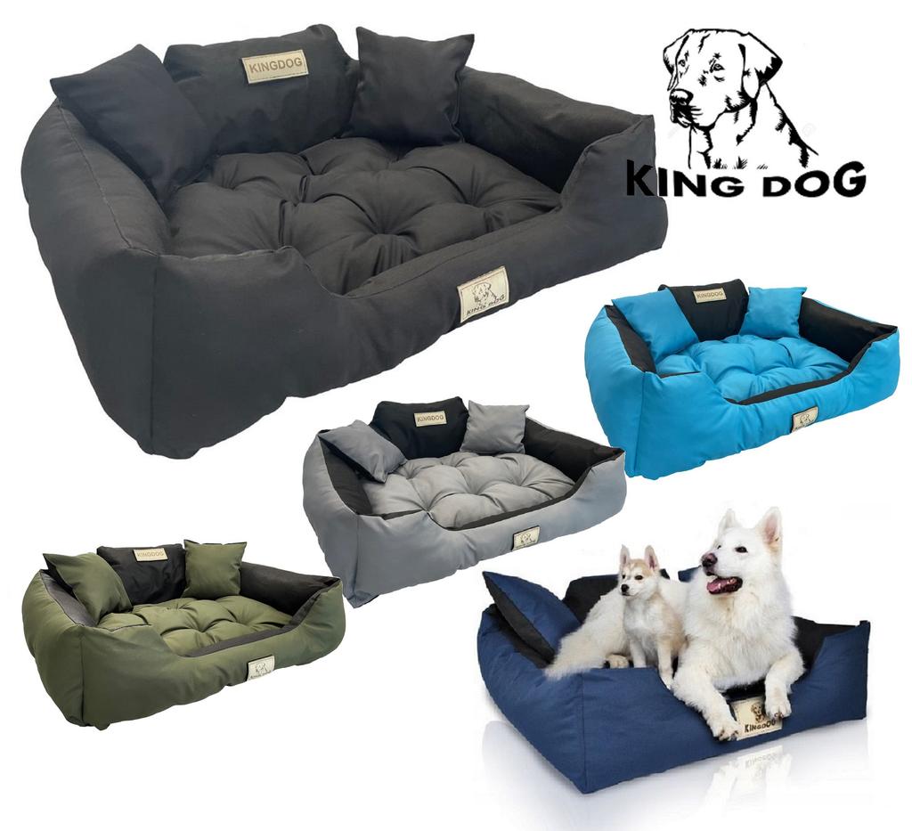 Dog Bed KINGDOG 55x45 Cm Personalized Waterproof Black
