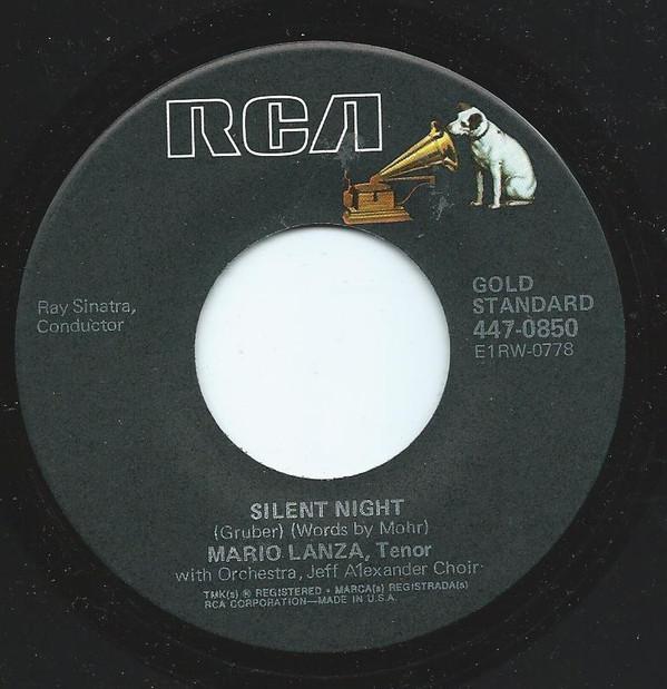 

7inch Record MARIO LANZA - Silent Night 4470850 RCA US Classical Used