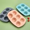 6 Hole Flower Shape Silicone Cupcake Mold Bread Moulds Cake Molds DIY Bakery Supplies Food Grade Baking Tools