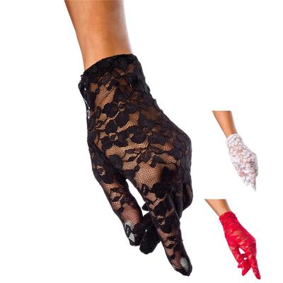 Sexy Lace Gloves Short Bridal Wedding Gloves Ladies Outdoor Electric Car Sunscreen Gloves