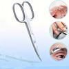 Professional Stainless Steel Eyebrow Scissors Sharp Blades for Precise Facial Hair, Eyebrows Beard, Nose Nail & Foot Grooming