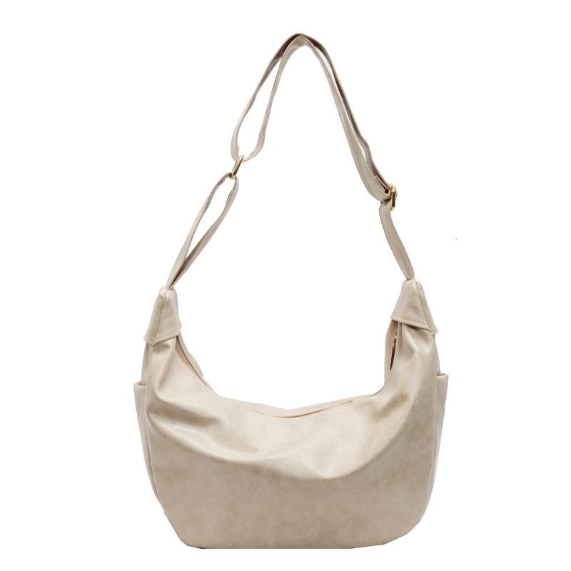 Large Capacity Soft Leather Shoulder Bag Women's Hobo Bag Crossbody Bag