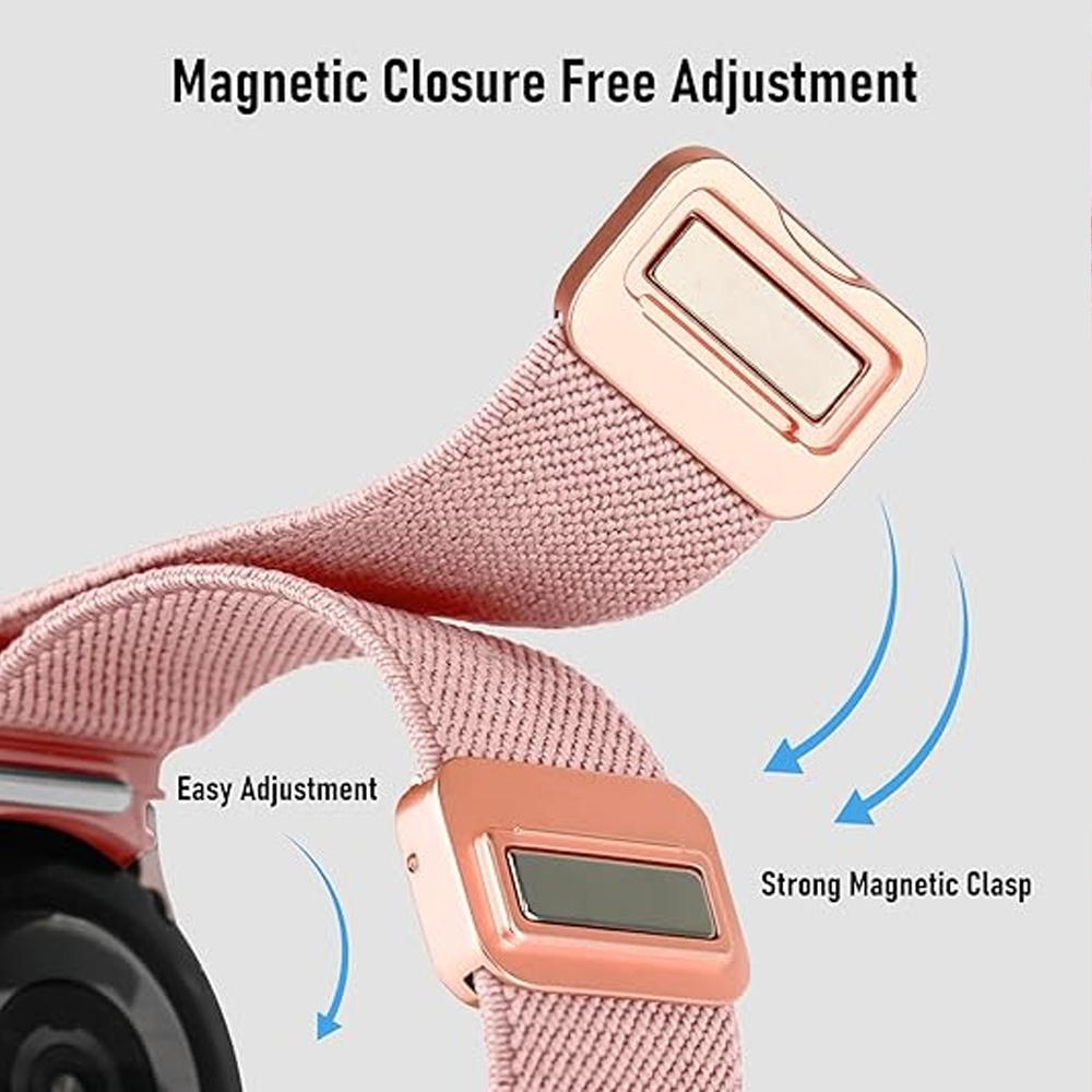 Armband für Samsung Galaxy Watch 7/6/5/4/classic/Pro 44mm 40mm Lückenlos Magnetisches Nylon Sport-Armband Galaxy Watch 7 Armband