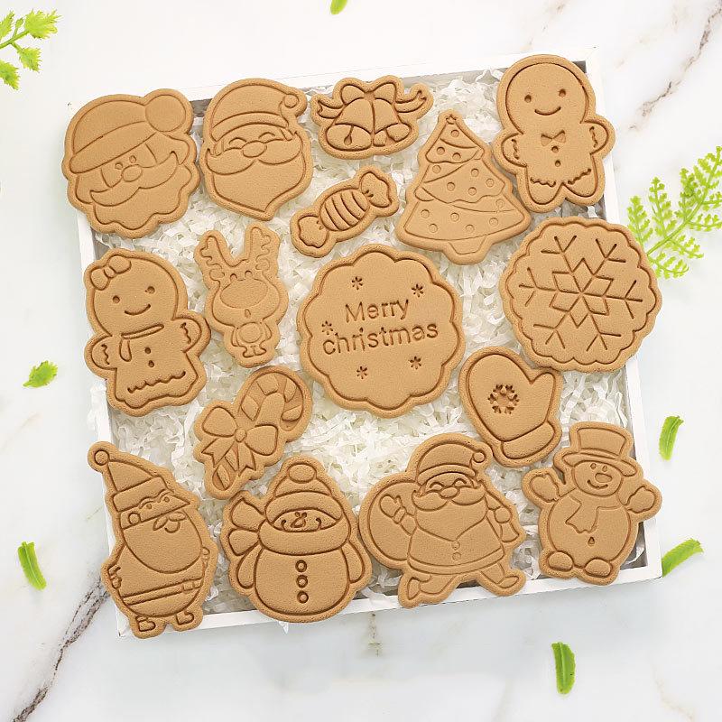 Christmas Cookie Cutter Stamp Cat Shape Mold Pastry For Baking Biscuits Christmas Cookie Type Cake Decor Cookie Cutters
