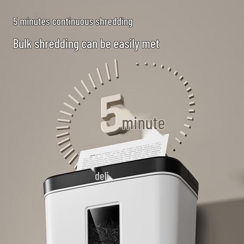 Deli 9939 P-4 Cross-Cut Paper Shredder CN Plug (adapter Included)