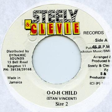

7inch Record SIZE 2 - Ooh Child Steely & Clevie 1993 Jamaica Reggae, Ska & Dub