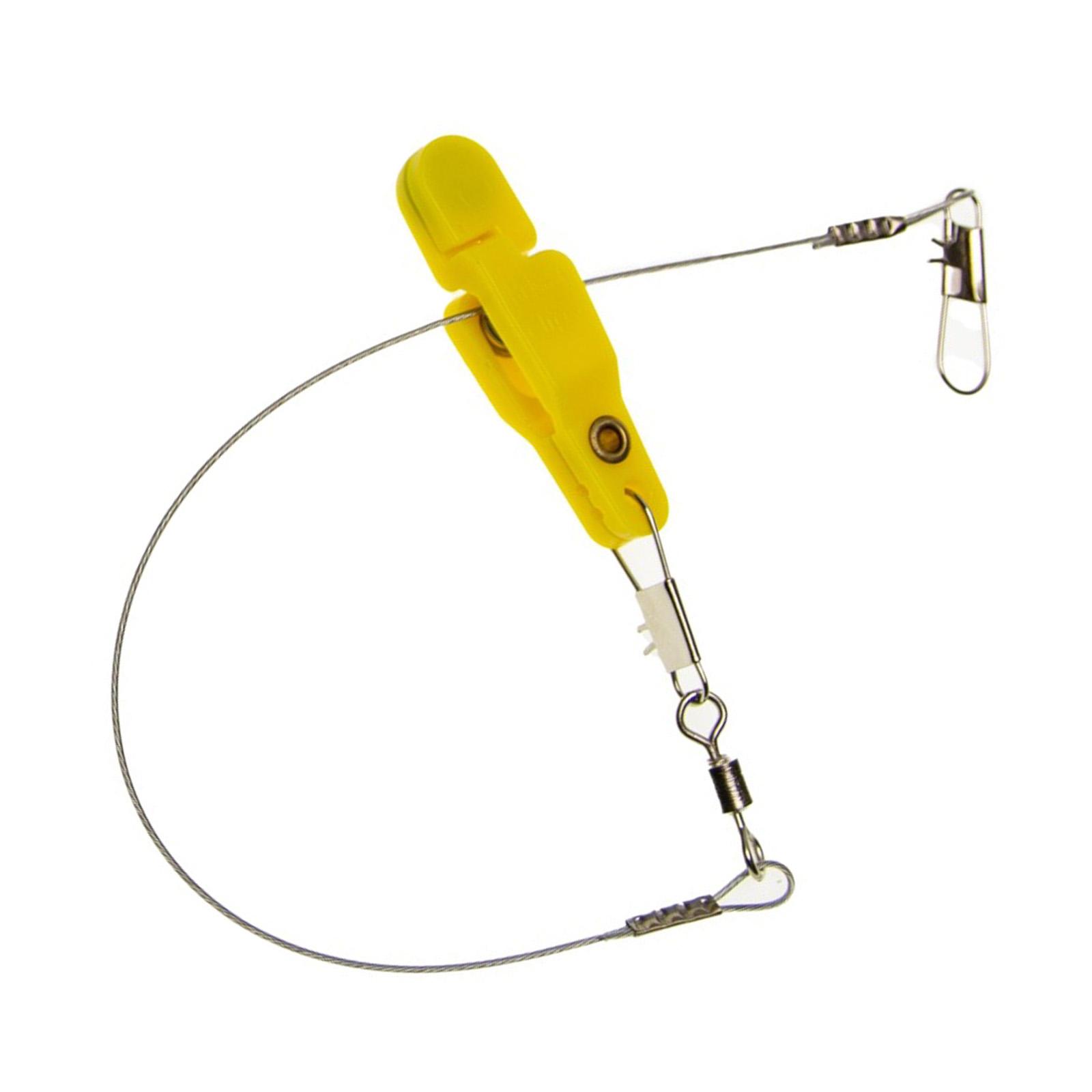 

Fishing Line Release Snap Clips Offshore Planer Downrigger Power Grip Fishing Line Clamp for Board Trolling Fishing жёлтый