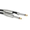 Guitar Connecting Cable Straight 6.35mm Male Jack Stereo Audios Interconnect Cord for Electric Guitar, Bass, Mandolin