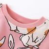 Girls Long Sleeve Pullover Sweatshirt Soft Cotton Blend Kids Crewneck Top Casual Wear for Toddlers and Children