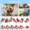 Adorable Cartoon Style Red Bird Acrylic Car Pendant Lovely Home Decoration 78
