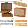Wooden Money Box Money Bank Counter for Savings Goal Retro Money Bank with 500 1000 2000 3000 5000 10000 Money Saving Target