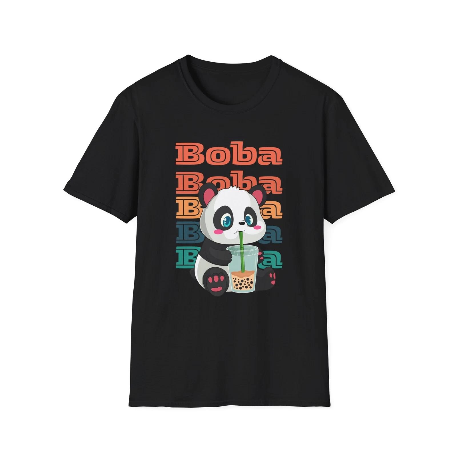 Cute Panda Boba Tea T shirt, Fun Gift for Tea Lovers, Cute Shirt, Gift Idea XL