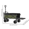 Foldable Outdoor Utility Wagon HeavyDuty with Steel Frame Portable for Picnics,