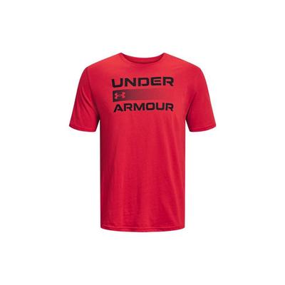UA Team Issue Soft Fit Training Round Neck Short Sleeve T-Shirt Men Tops Red 1370952-600