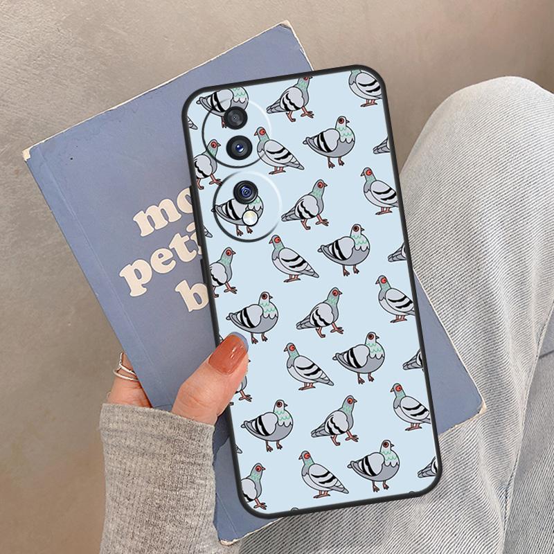 The Pigeons Case For Honor Magic 8 Pro 5 6 7 Lite Cover For Honor 200 400 90 70 50 X8a X8b X9a X9b X9c