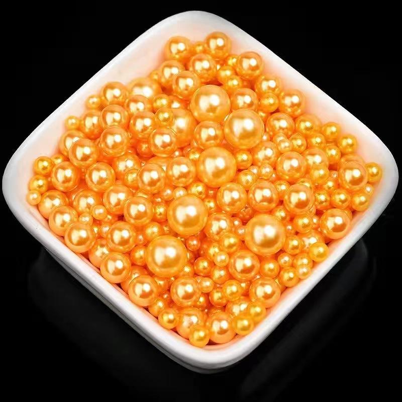 2Mm-30Mm Non-Porous Abs Imitation Pearl Water Grinding Plastic Round Bubble Beads, Shoes, Bags, Clothing Headgear, Bead Filling Accessories