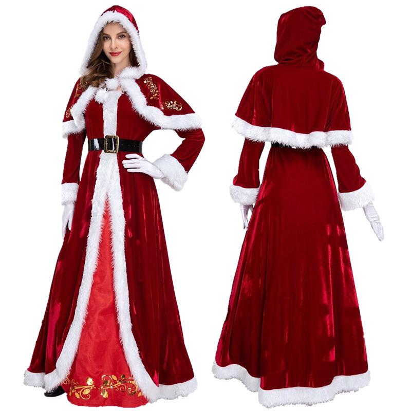 

New Santa suit stage performance clothes, couple suit 6XL Christmas plus size clothing 2XL