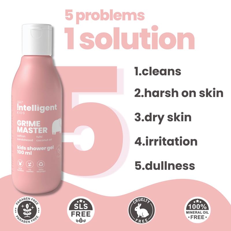 TuCo Kids Combo Pack - Mild Shampoo (100ml x 2) & Body Wash (100ml x 2), SLS & Paraben free (Age: 4+)