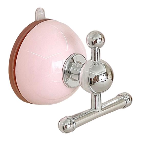 Yousheng Suction Cup Hook Reinforced Suction Cup Base Easy Installation Removable Suction Hanger Heavy-Duty Support Hook