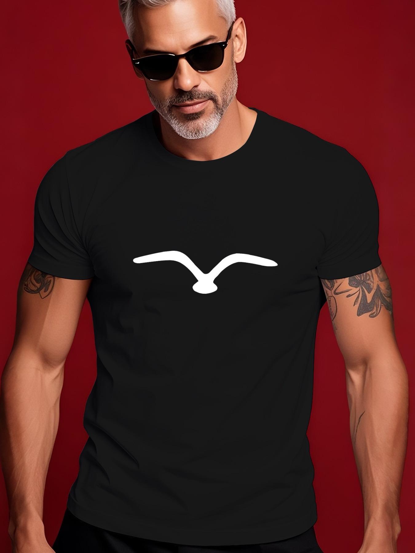 Minimalist Graphic Tshirt - Bold Royal Blue Casual Street... XXL