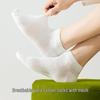 Men's Antibacterial Cotton Socks - Spring, Autumn & Winter Breathable, Sweat-Absorbent Business Style
